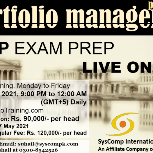 Live Online Portfolio Management Professional (PfMP) Exam Prep Course